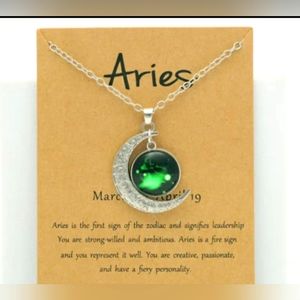 NEW ARIES MOON NECKLACE